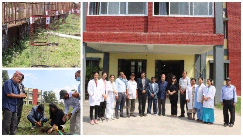 ग्लोबल आइएमई बैंक र त्रिभुवन विश्वविद्यालय आयुर्वेद क्याम्पस तथा आयुर्वेद शिक्षण अस्पतालको सहकार्यमा वृक्षारोपण कार्यक्रम सम्पन्न