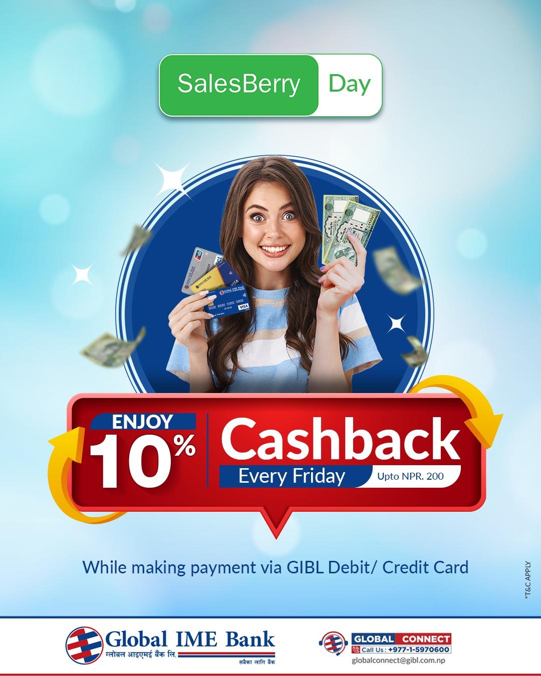 10% OFF at Salesberry every Friday