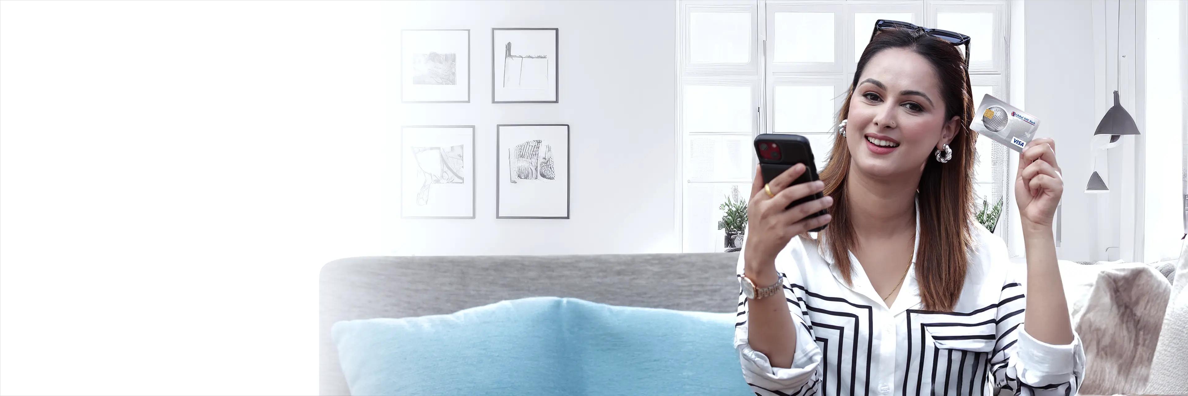 ग्लोबल ई-कम कार्ड - अमेरिकी डलर कार्ड