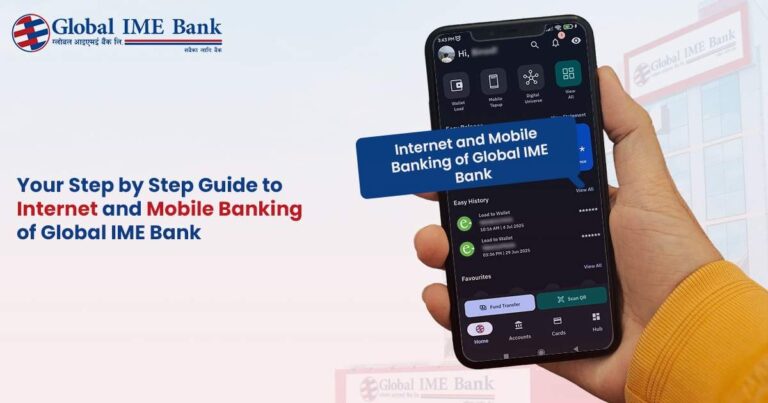 Internet and mobile banking Global IME Bank