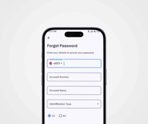 reset mobile banking password