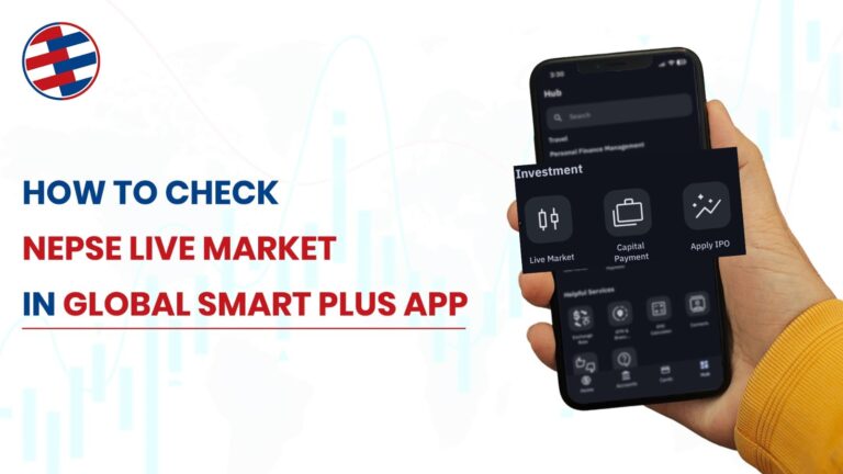 Check NEPSE Live Market in Global Smart Plus App live market feature global smart plus