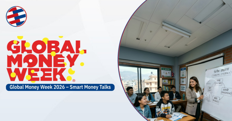 Global Money Week 2026: Smart Money Talks by Global IME Bank Students learning money skills during Global Money Week 2026 in Nepal