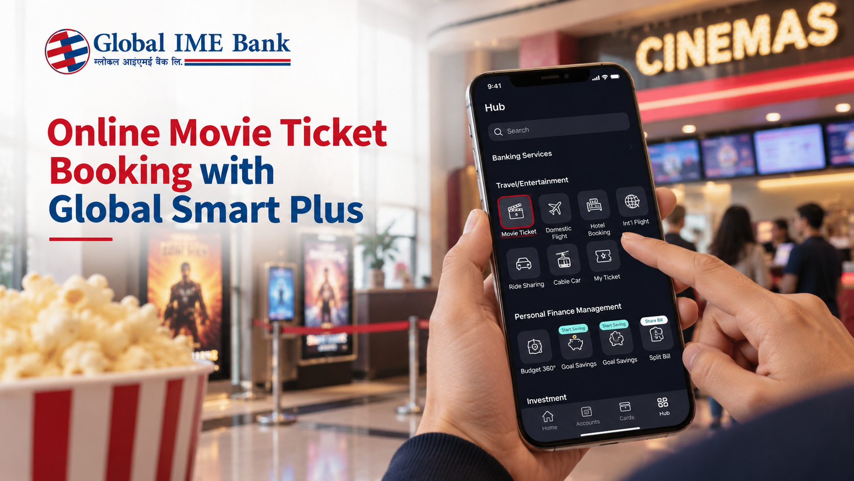 Online Movie Ticket Booking with Global Smart Plus App